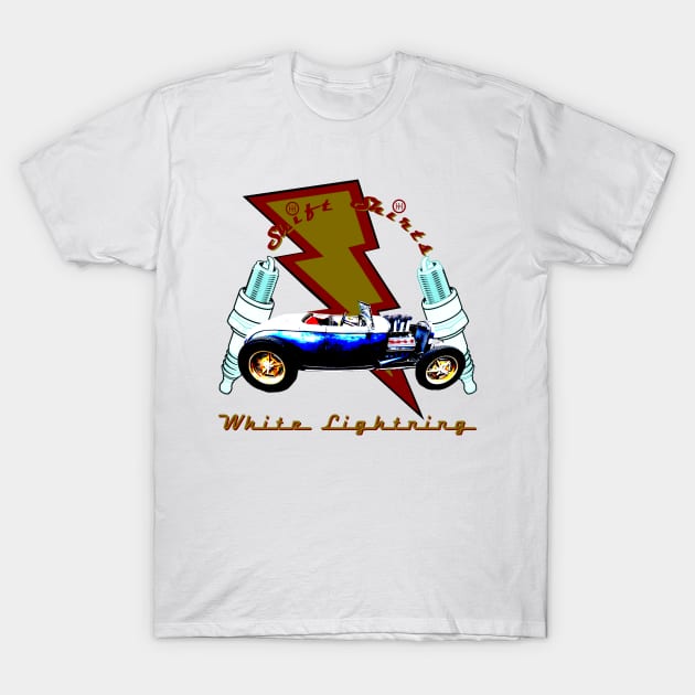 Shift Shirts White Lightning Hot Rod T-Shirt by ShiftShirts